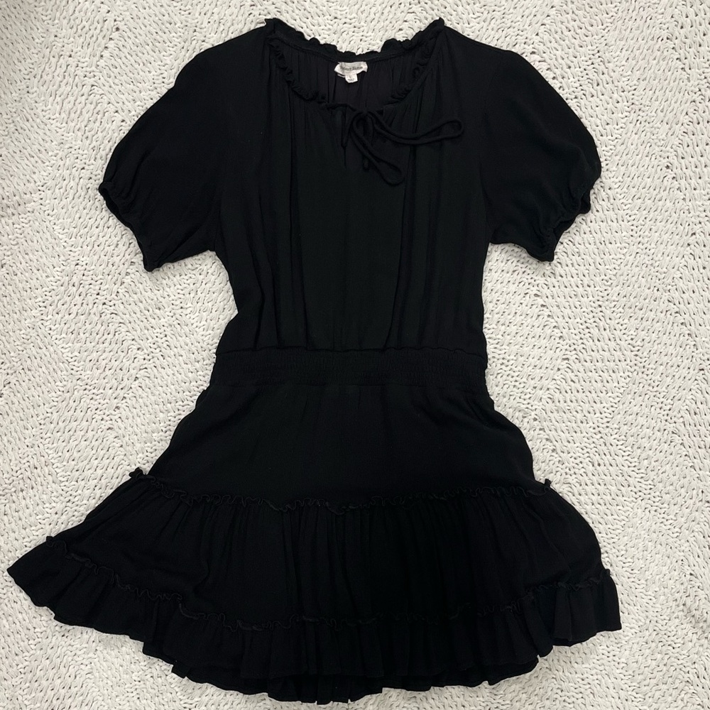 Black Ruffle Dress in Size Large